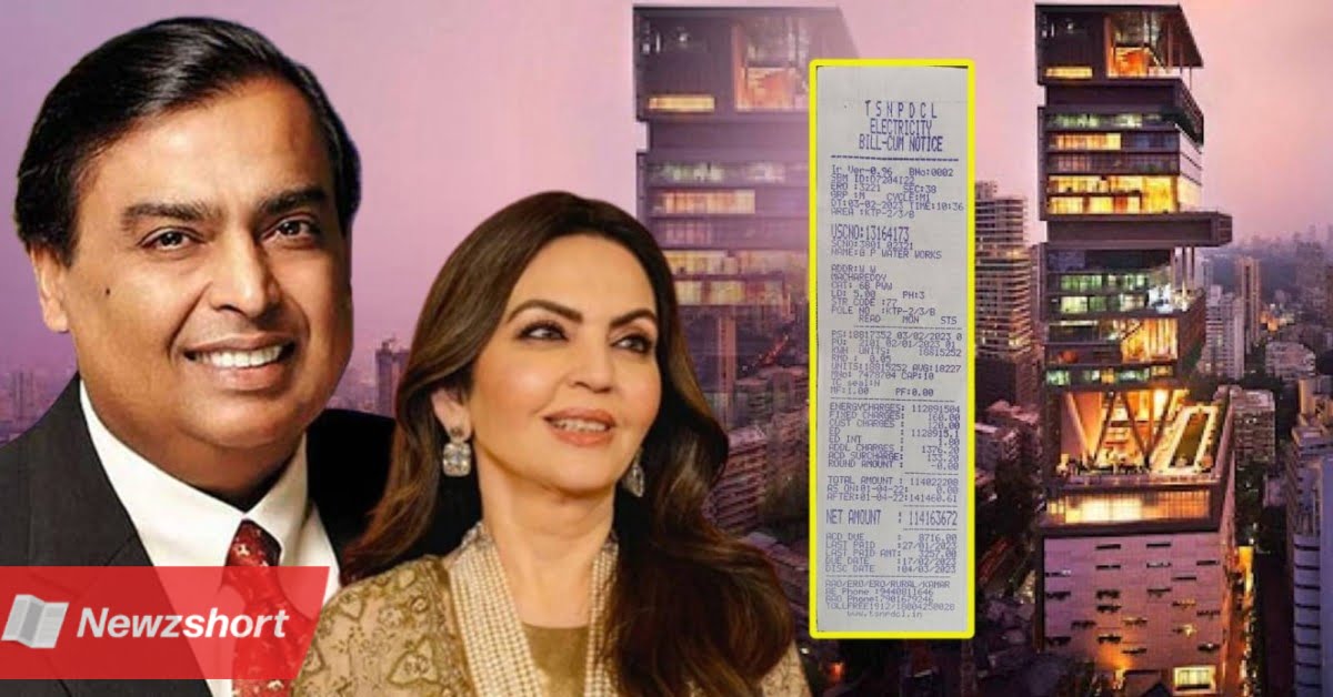 mukesh ambanis antilia house electric bill revealed