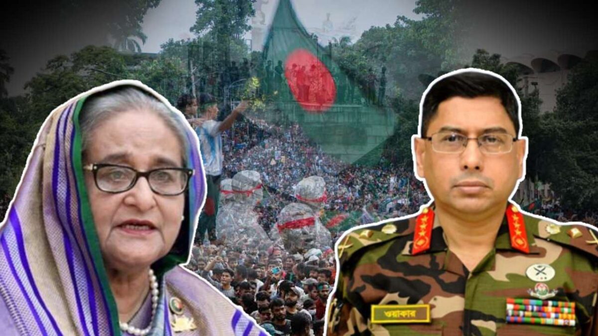 Bangladesh Army chief explains how govt will run after sheikh hasina resigned