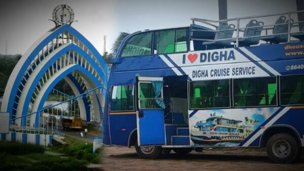 Digha Sea Beach Cruise might get more attractive as Double Decker Bus adds for tourists.