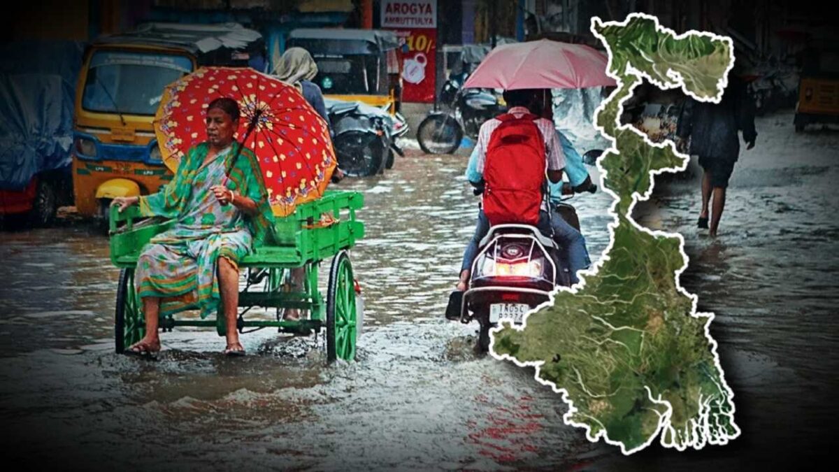 South Bengal Weather heavy rain alery in 7 districts due to low pressure zone