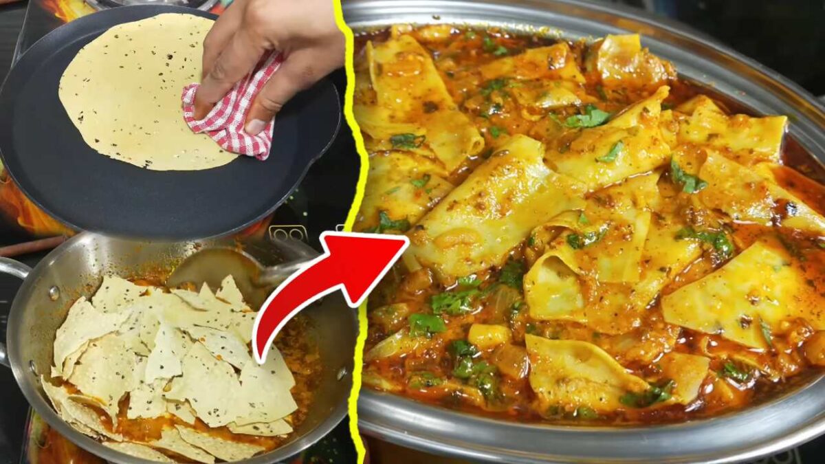 How to cook Rajasthani Papad Curry Recipe