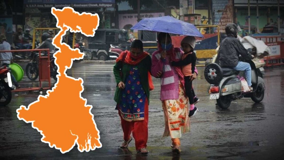 South Bengal weather rain alert in 6 districts due to low pressure formation