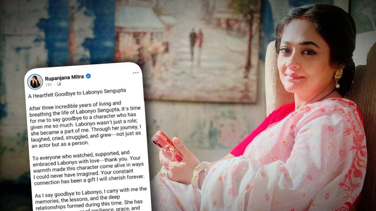 Rupanjana Mitra emotional post during last shooting of Anurager Chhowa