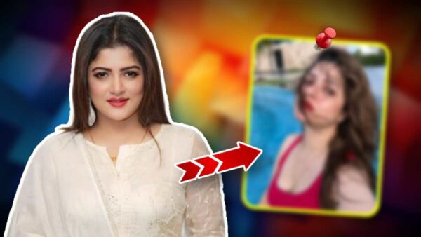 Srabanti Chatterjee share her selfie wearing red colour swim suit goes viral over social media