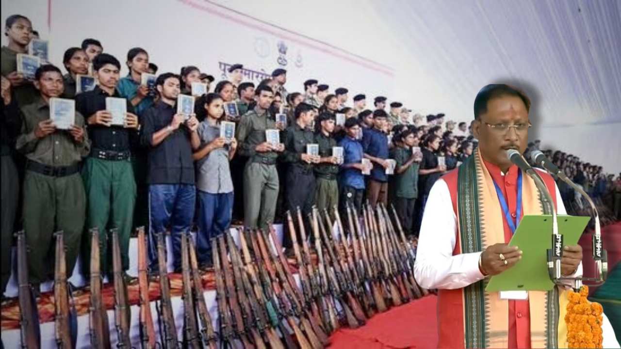 Chhattisgarh Maoists Surrender, Deposit 153 Weapons