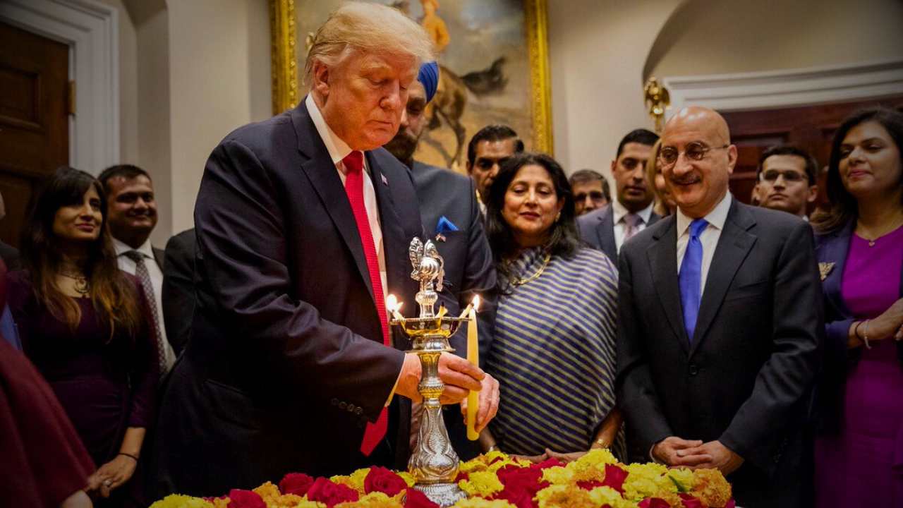 Donald Trump Celebrates Diwali at White House with Greetings