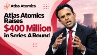 Atlas Atomics founder and logo, Series A funding of about 400 million dollars led by General Catalyst at a 1.9 billion dollar valuation