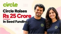 Circle founders with the circle brand logo, Rs 25 crore seed funding round led by Nexus Venture Partners