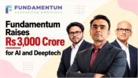 Fundamentum Frontier Advisors raises Rs 3,000 crore for an AI and deeptech fund, with the company logo and the firm's partners