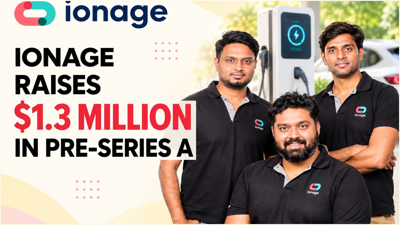 Ionage, the EV charging software startup, has raised $1.3 million in pre-Series A funding