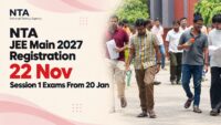 JEE Main 2027 registration open till 22 November, session 1 exams from 20 January