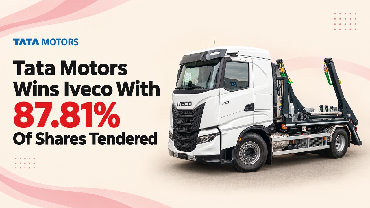 Tata Motors Wins Iveco Takeover As 87.81 Percent Of Shares Tendered