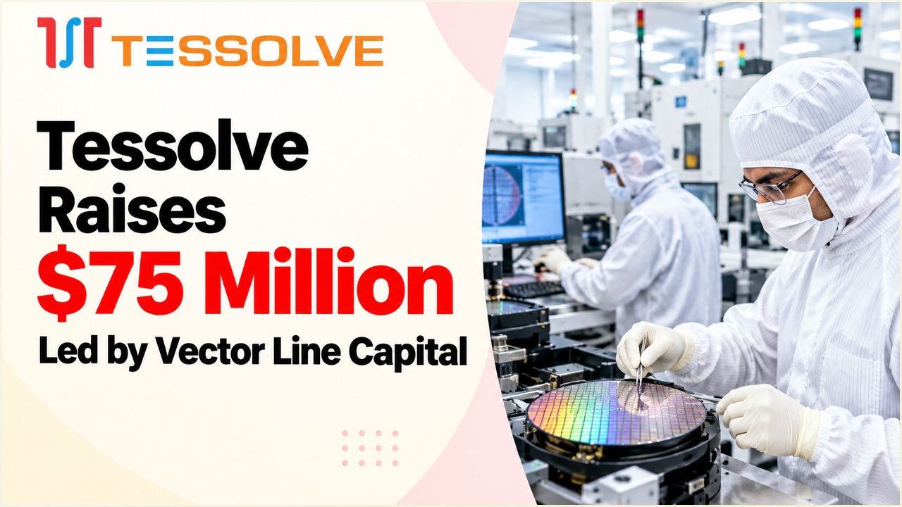 Semiconductor startup Tessolve raises USD 75 million in a funding round led by Vector Line Capital