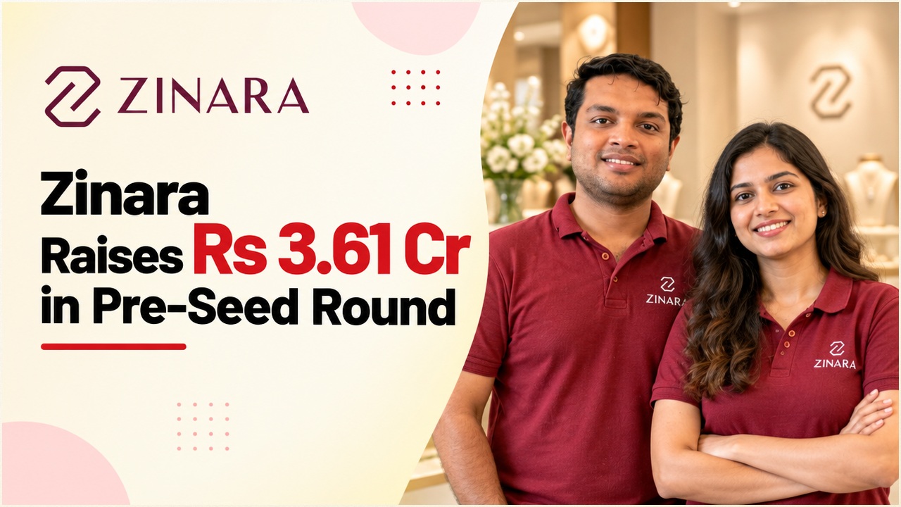 Zinara founders with the brand logo at the lab-grown diamond jewellery startup