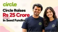 Circle founders with the circle brand logo, Rs 25 crore seed funding round led by Nexus Venture Partners