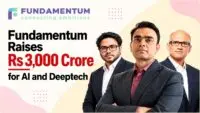Fundamentum Frontier Advisors raises Rs 3,000 crore for an AI and deeptech fund, with the company logo and the firm's partners