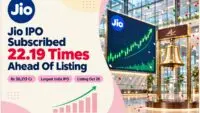 Jio IPO subscribed 22.19 times ahead of its listing on the BSE and NSE