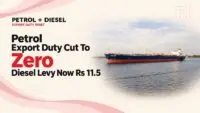 A product tanker at an Indian oil terminal, used to ship refined petrol and diesel exports